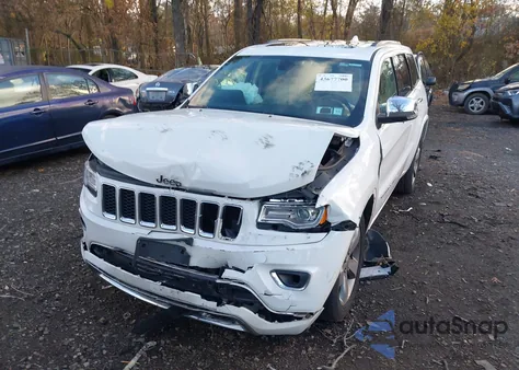 2015 Jeep Grand Cherokee Overland z USA, uszkodzony, nr VIN 1C4RJFCG9FC174320